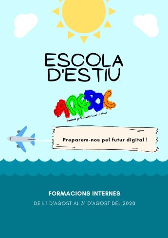 Blue with Water and Sun Graphic Block Party Poster